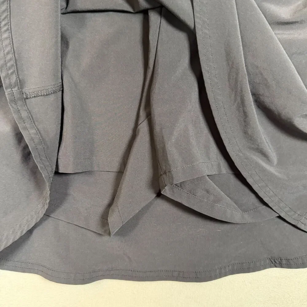 Athleta Everyday Skort Black Size 6 Athletic Golf Tennis Skirt Zip Pocket Stretc